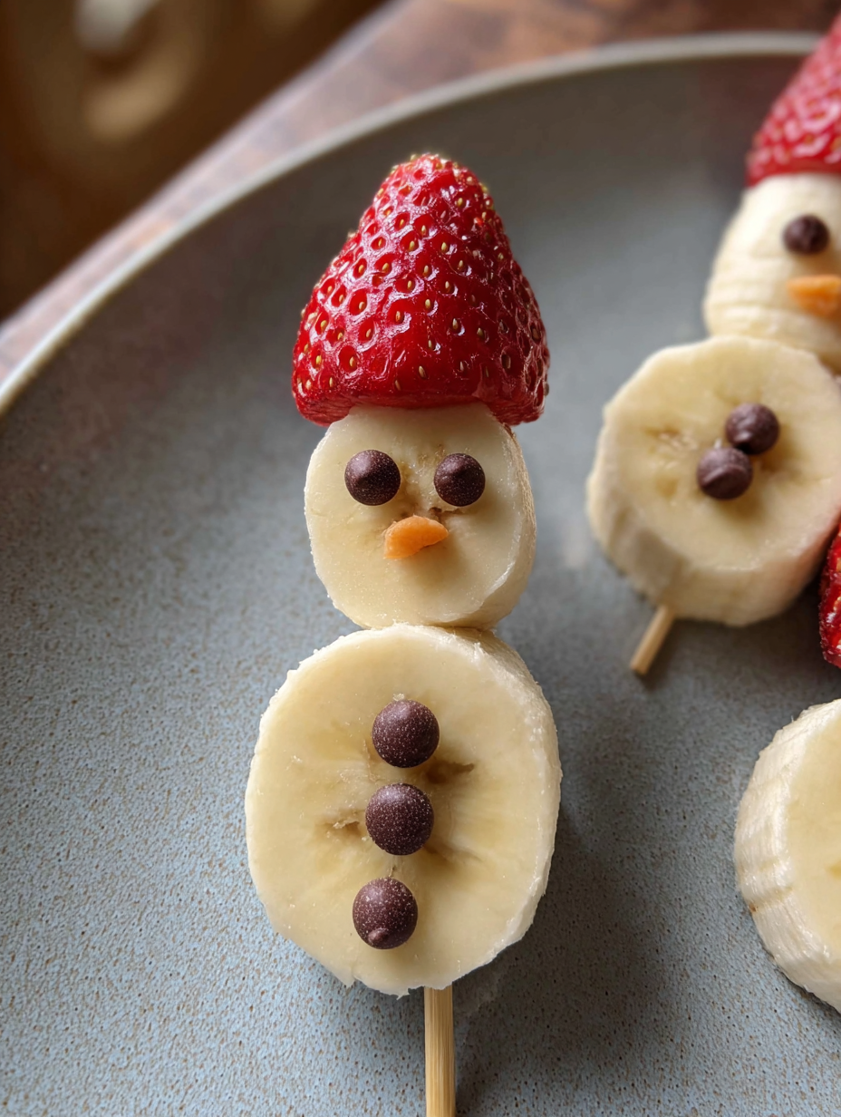 Festive Fun: Simple Banana Snowmen for Christmas Breakfast or Snack